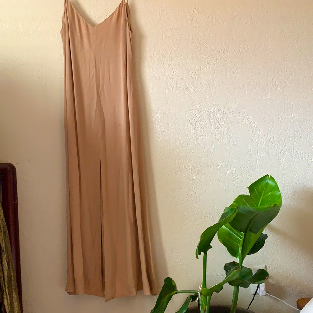 Beige/pink reformation dress